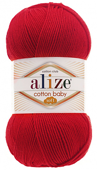 Пряжа Alize Cotton Baby Soft №56