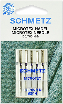 Иглы для швейных машин Schmetz №90 для микротекстиля